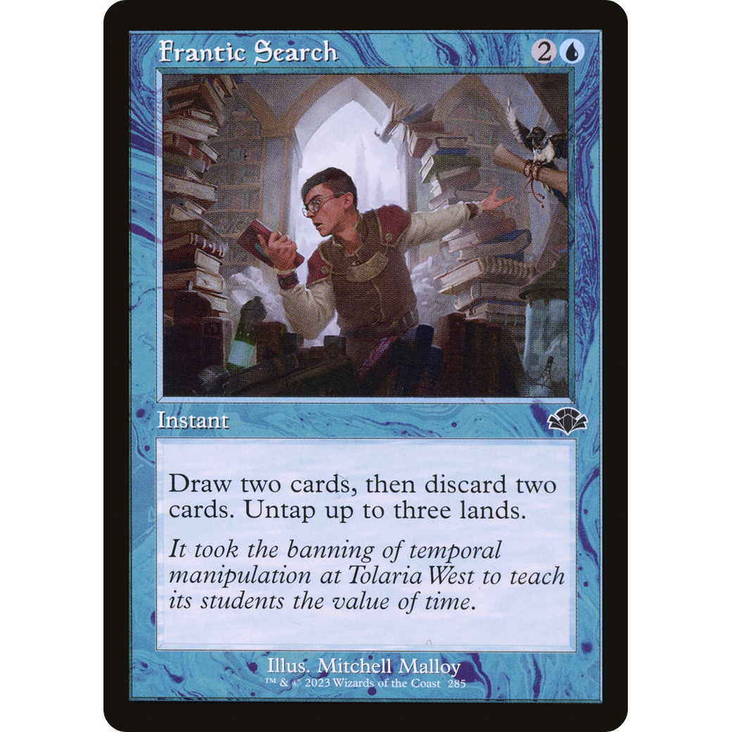 Frantic Search (Retro Frame) (DMR-285) - Dominaria Remastered