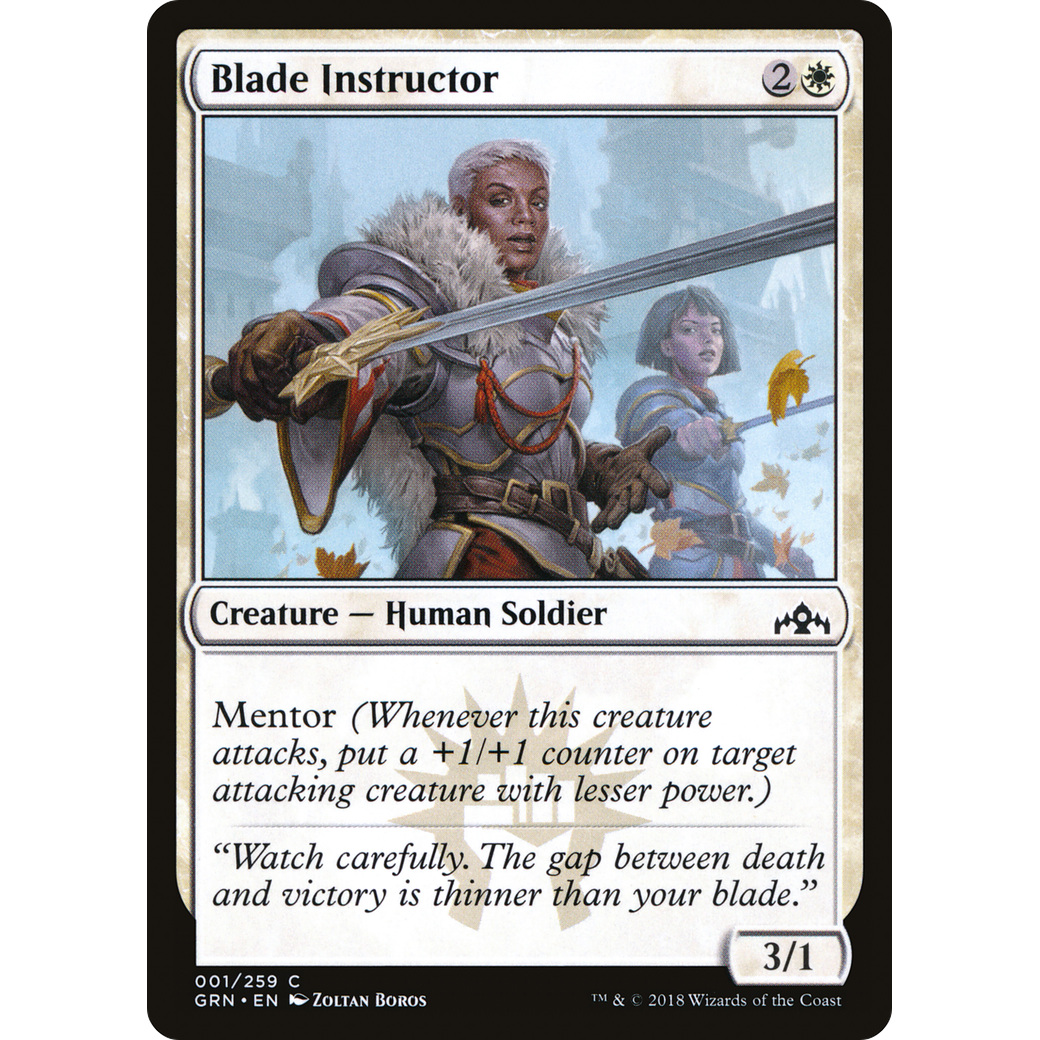 Blade Instructor (GRN-001) - Guilds of Ravnica Foil