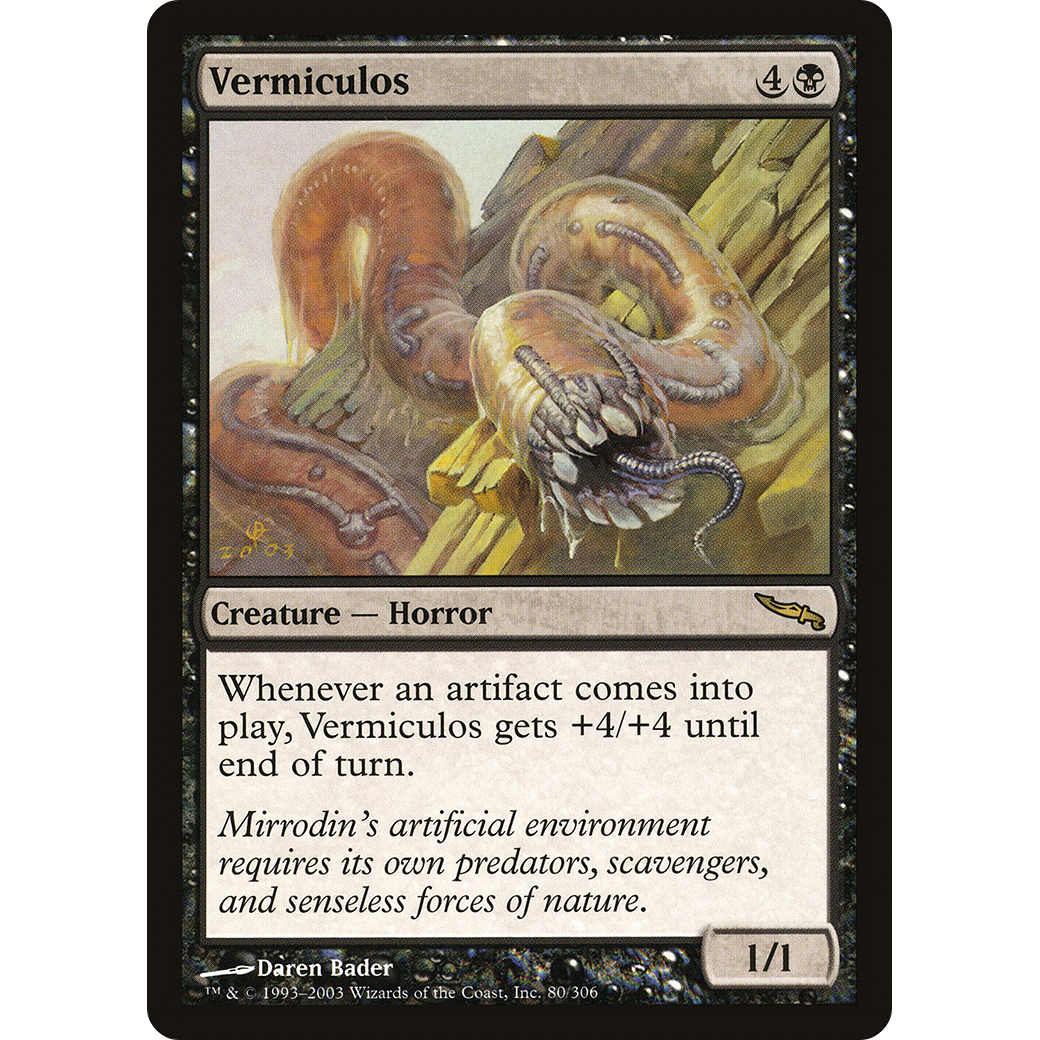 Vermiculos (MRD-080) - Mirrodin Foil