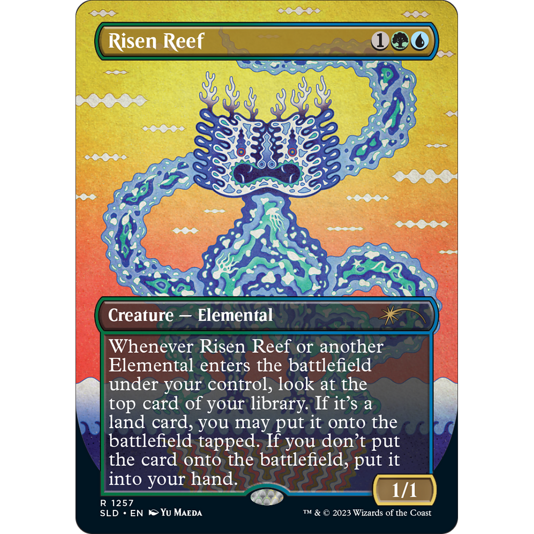 Risen Reef (SLD-1257) - Secret Lair Drop (Borderless) Foil