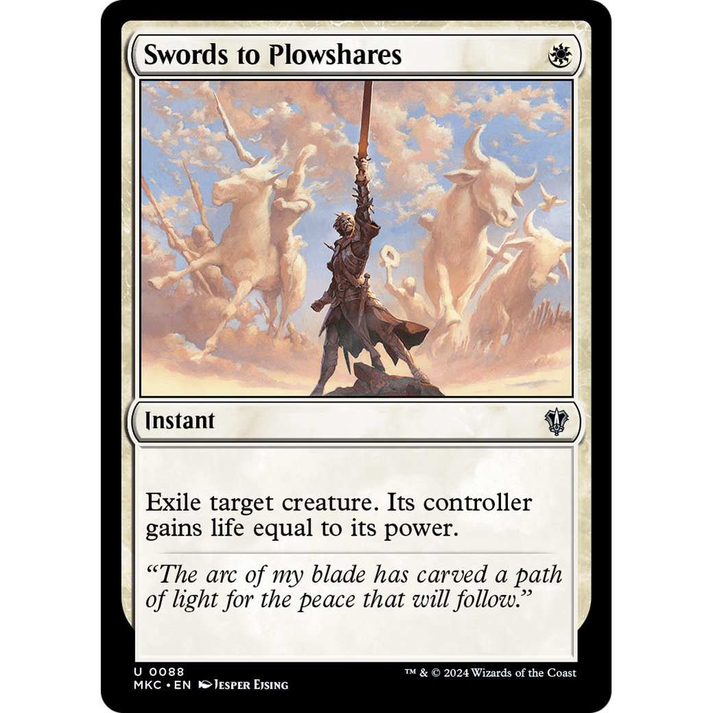 Swords to Plowshares (MKC-088) - Murders at Karlov Manor Commander