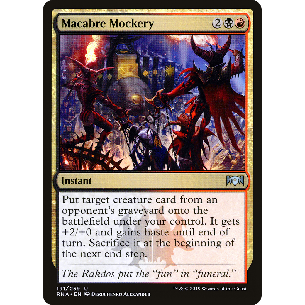 Macabre Mockery (RNA-191) - Ravnica Allegiance Foil