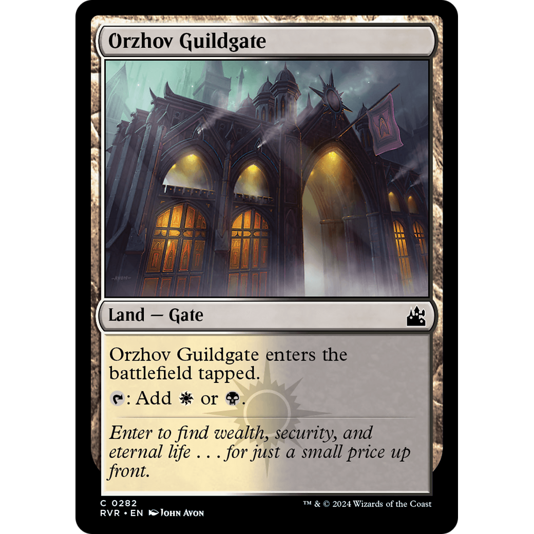 Orzhov Guildgate (RVR-282) - Ravnica Remastered Foil