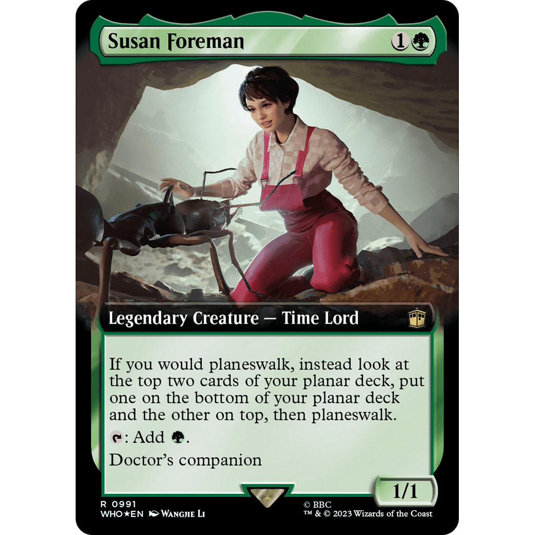 Susan Foreman (Extended Art) (Surge Foil) (WHO-991) - Doctor Who: (Extended Art) Foil