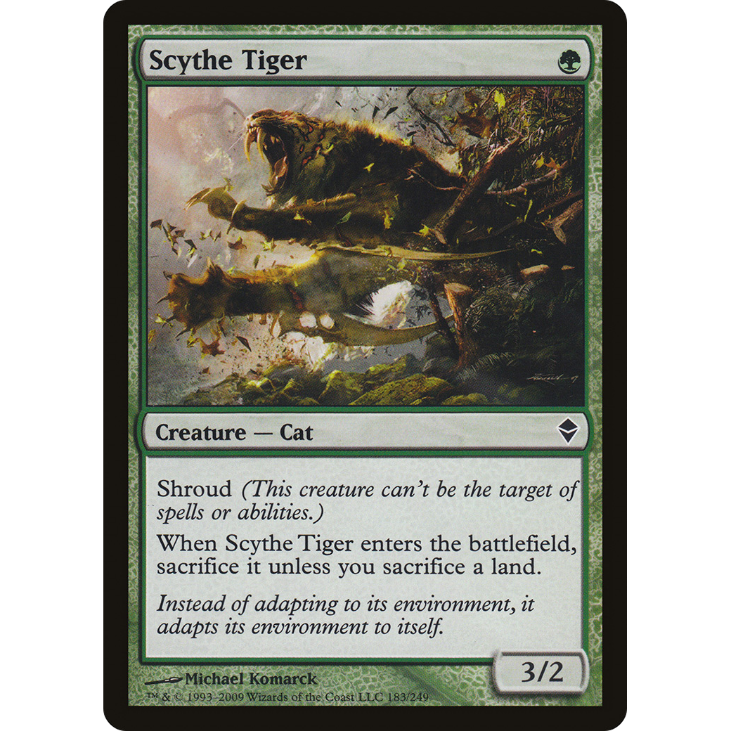 Scythe Tiger (ZEN-183) - Zendikar Foil