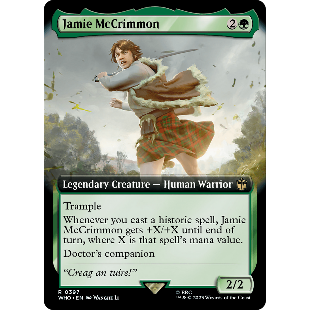 Jamie McCrimmon (Extended Art) (WHO-397) - Doctor Who: (Extended Art) Foil