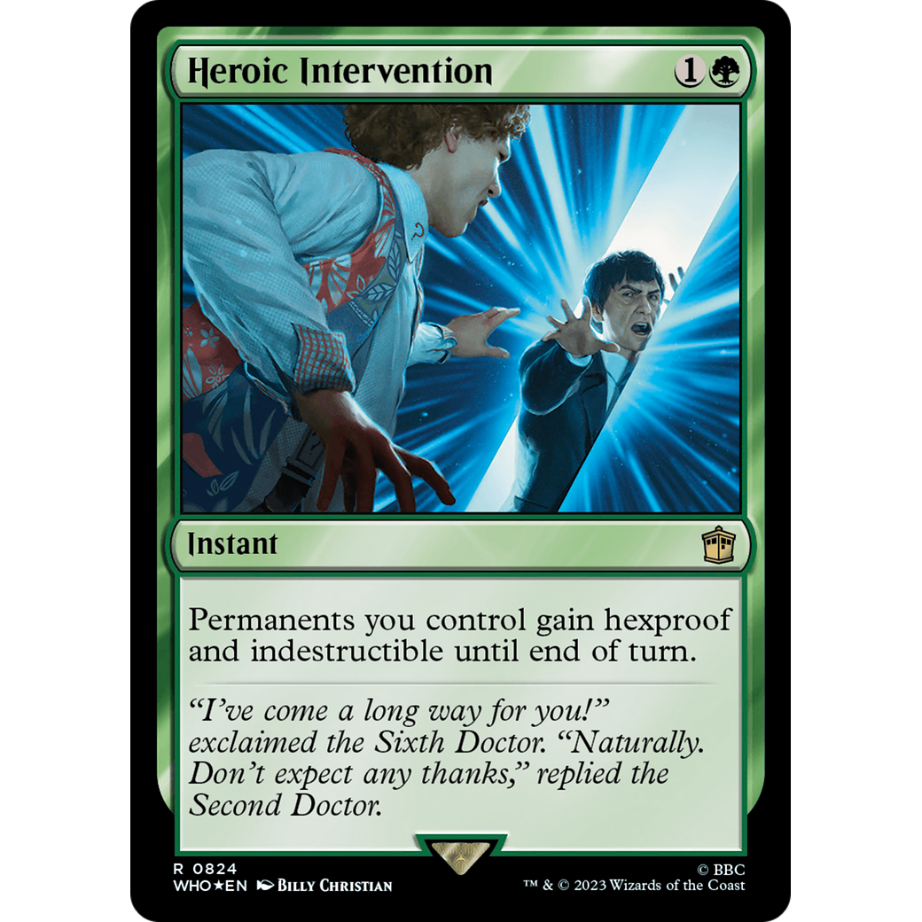 Heroic Intervention (Surge Foil) (WHO-824) - Doctor Who Foil