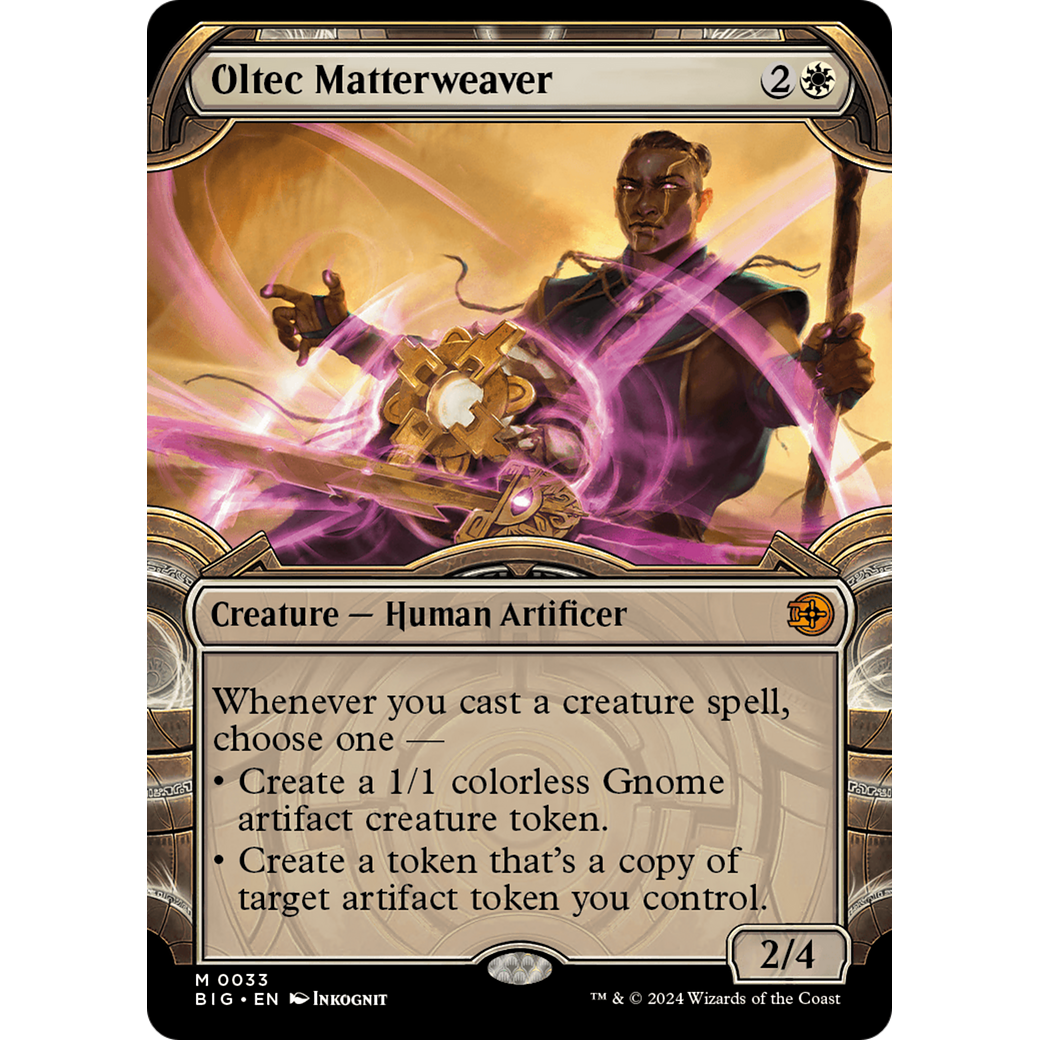 Oltec Matterweaver (Showcase) (BIG-033) - The Big Score: (Showcase) Foil