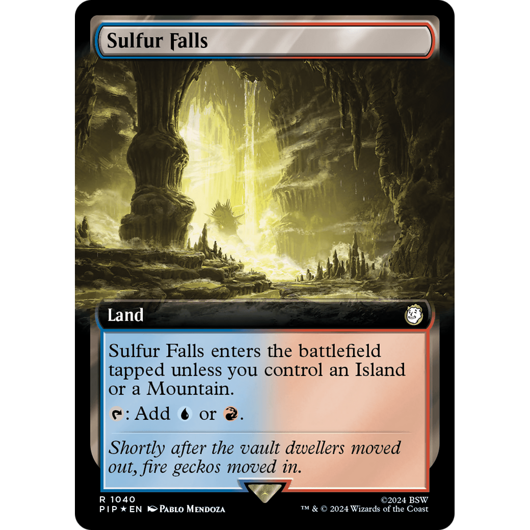 Sulfur Falls (PIP-1040) - Fallout: (Extended Art) Foil