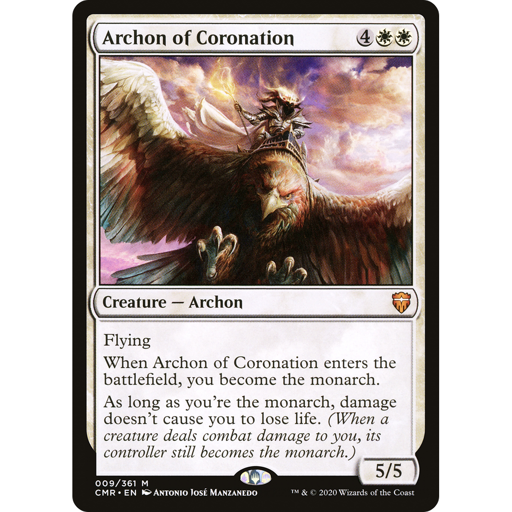 Archon of Coronation (CMR-009) - Commander Legends Foil