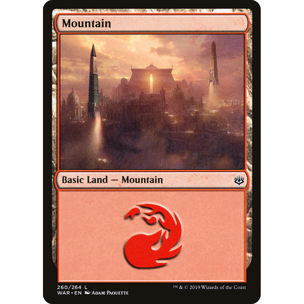Mountain (260) (WAR-260) - War of the Spark Foil