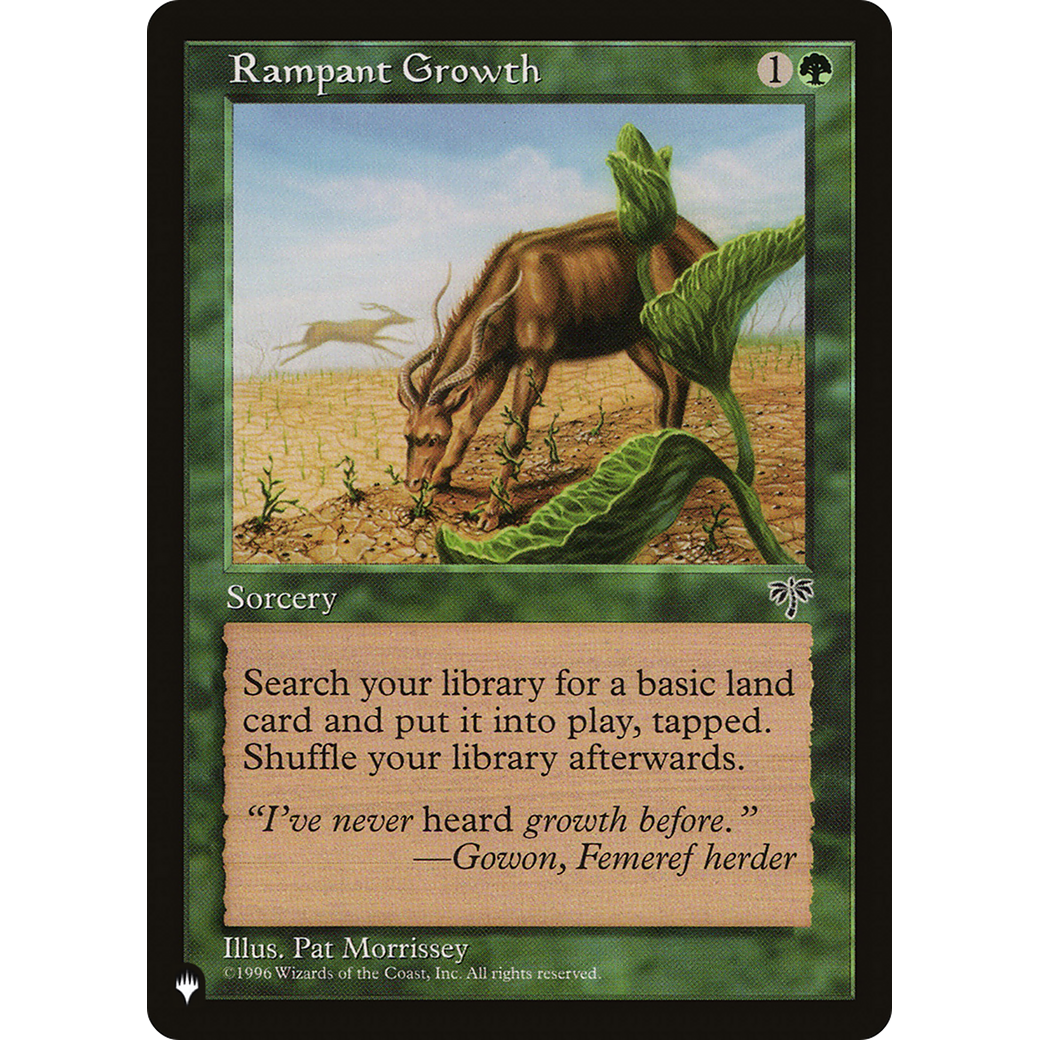 Rampant Growth (MIR) (LIST-) - The List