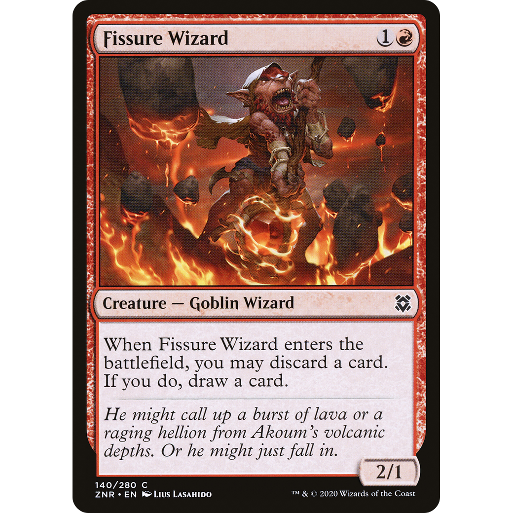 Fissure Wizard (ZNR-140) - Zendikar Rising Foil
