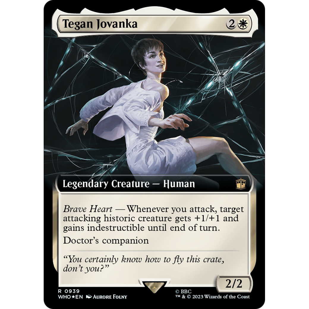Tegan Jovanka (Extended Art) (Surge Foil) (WHO-939) - Doctor Who: (Extended Art) Foil