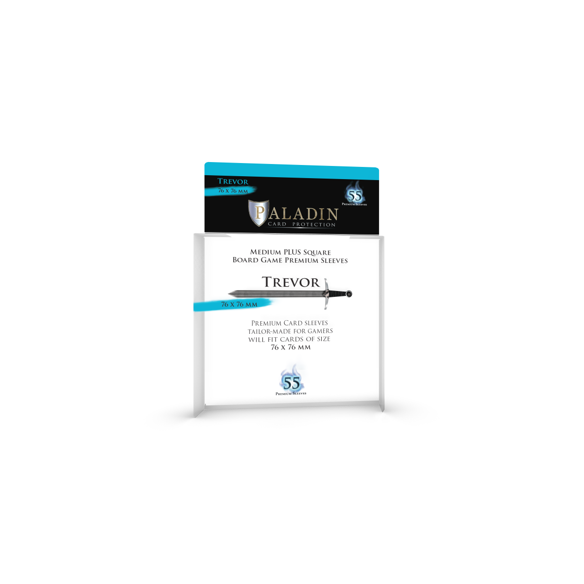 Paladin Card Protectors - Clear Gloss Square Sizes: Marcus – 65x65mm