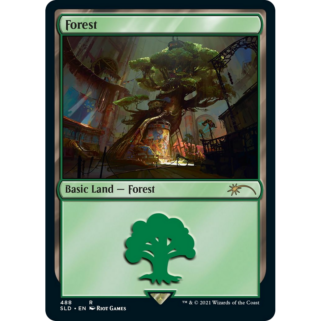 Forest (Secret Lair x Arcane: Lands) (SLD-488) - Secret Lair Drop Foil