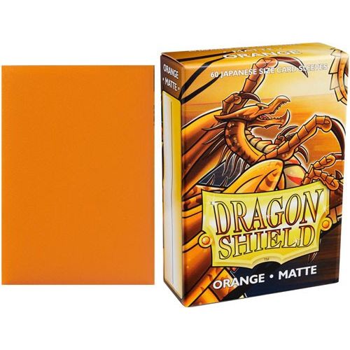 Dragon Shield: Orange Matte Japanese Size 60ct Sleeves