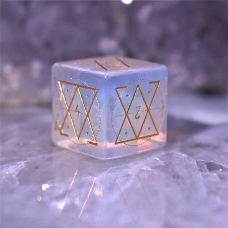 Misty Mountain - Spellcaster: Opalite - 7-set Stone Dice