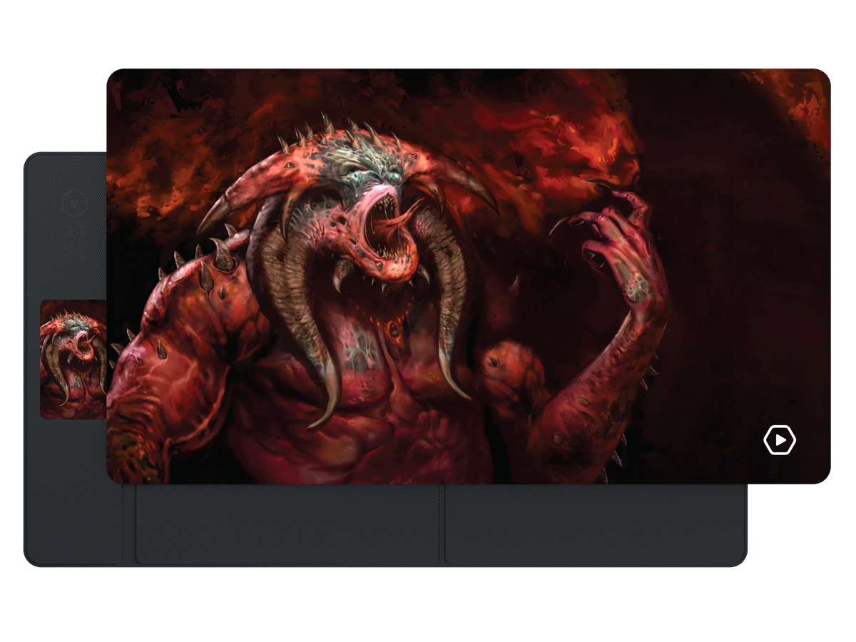 Heavy Play ETB Playmat Art Masters - Demon by Jim Pavelec