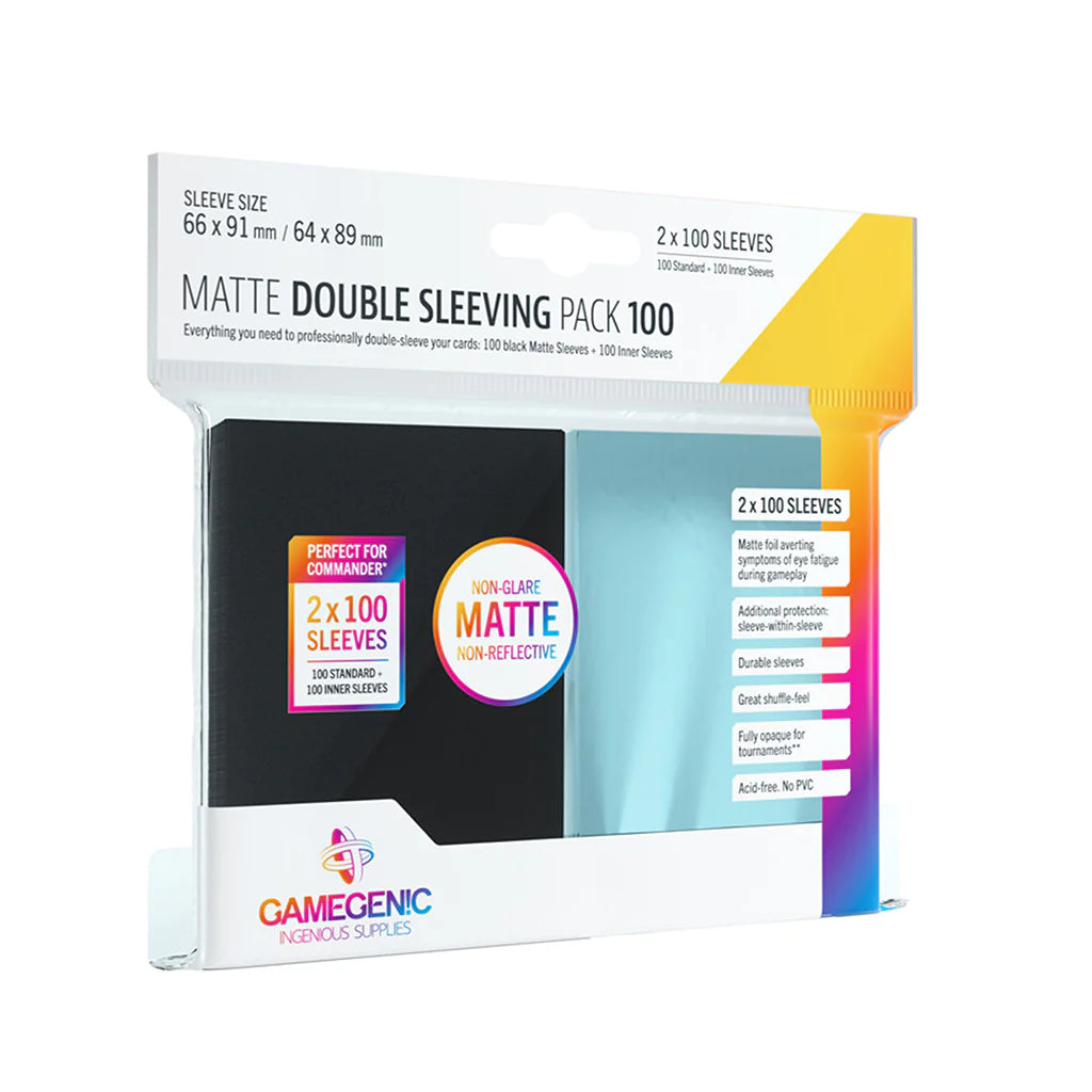 Gamegenic: Matte Double Sleeving Pack 100 66x91mm