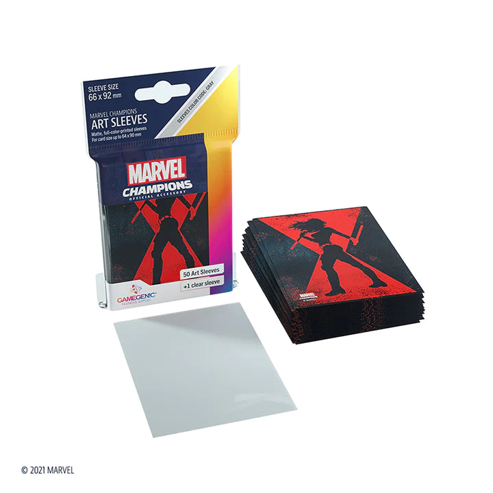 Marvel Champions: Black Widow Sleeves 66x92mm