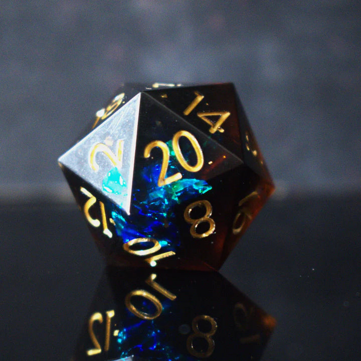 Misty Mountain - Hellish Rebuke Sharp-Edged - 7-set Resin Dice