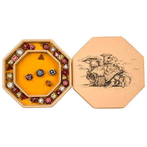 Hero's Hoard Dice Tray and Keeper: Tan Hermit Crab
