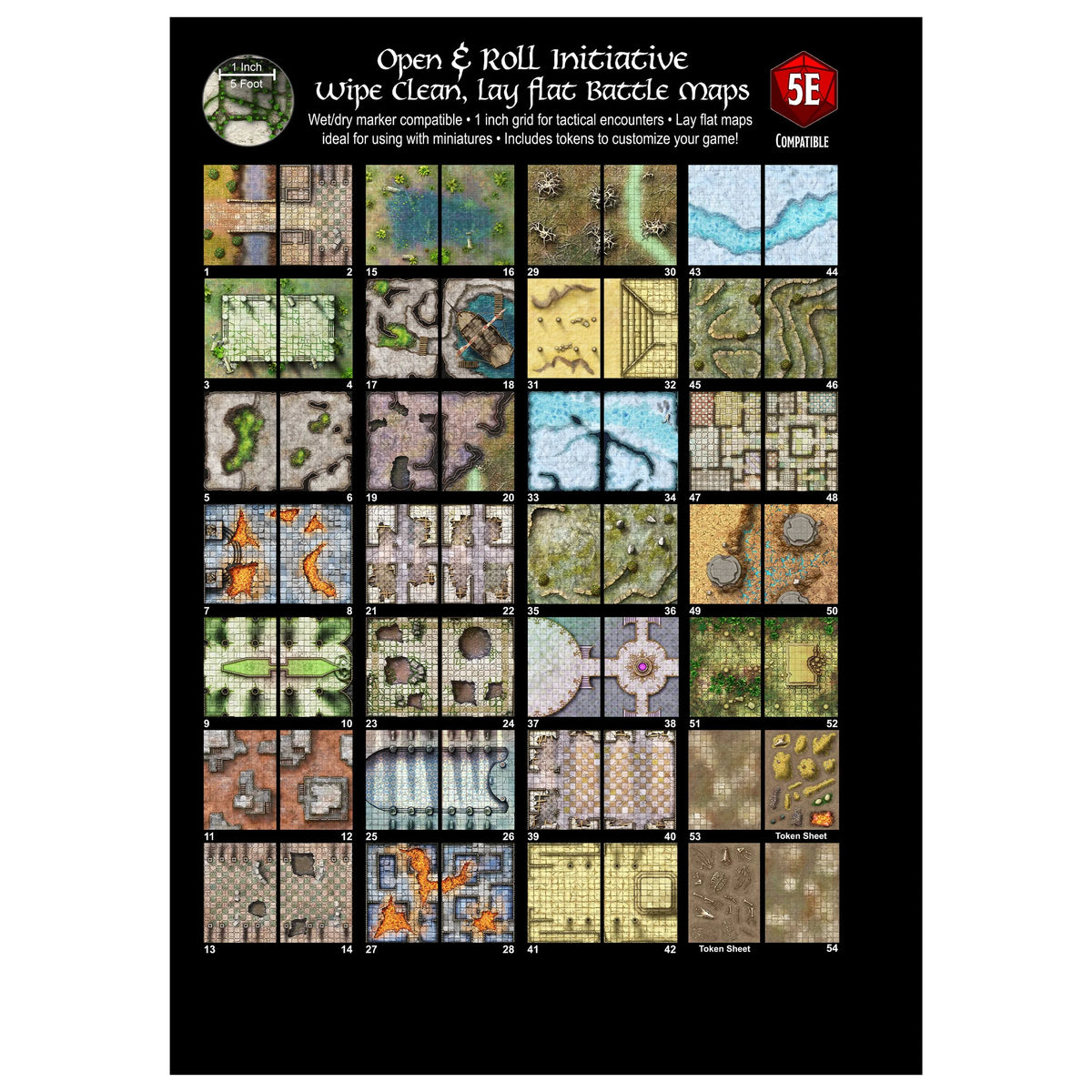 Giant Book of Battle Mats: Dragon Lairs & Dungeons