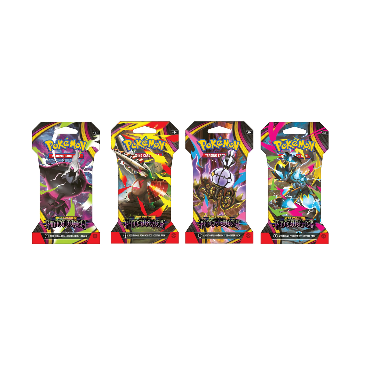 Pokémon TCG: Mega Evolution: Pitch Black: Sleeved Booster