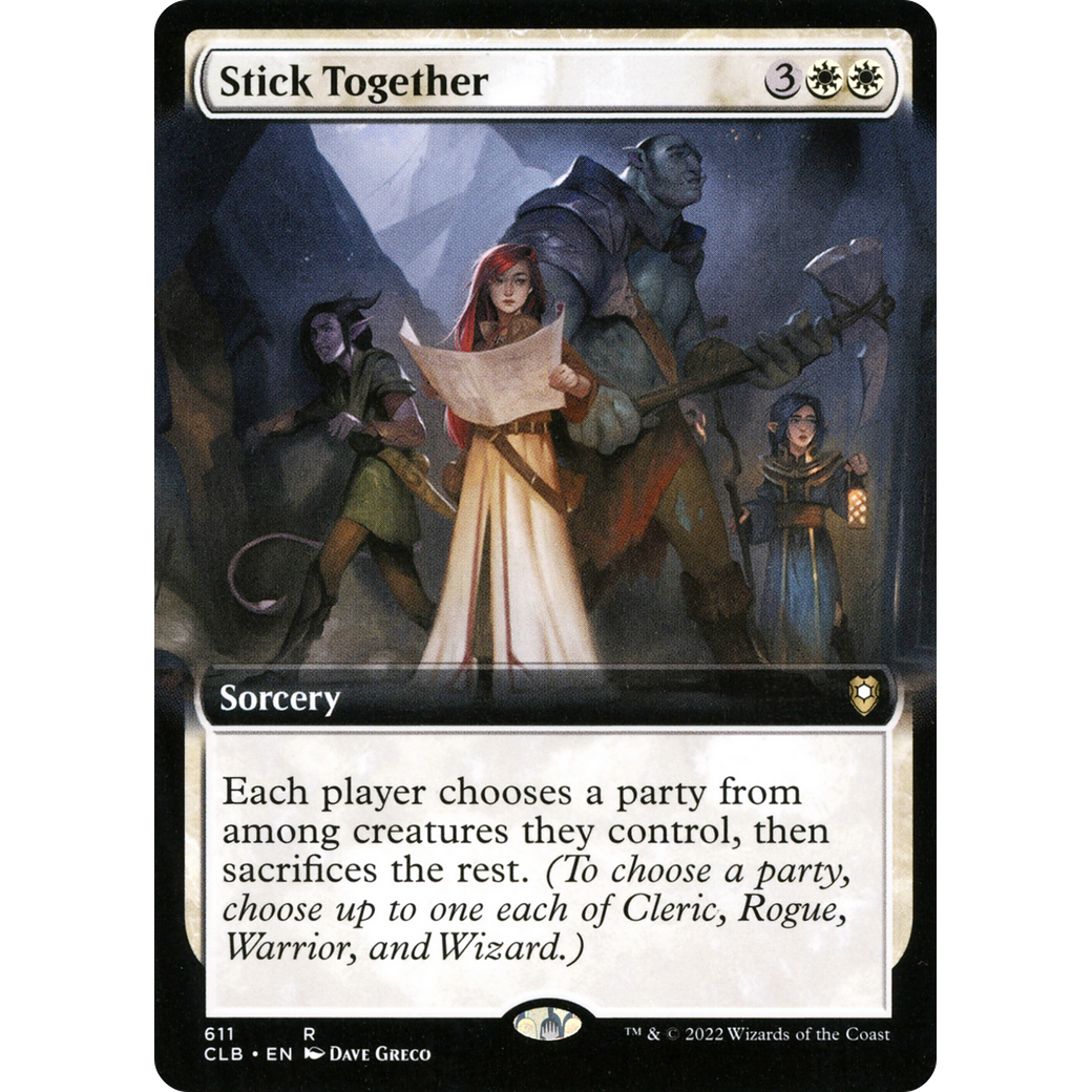 Stick Together (CLB-611) - Commander Legends: Battle for Baldur's Gate: (Extended Art) Foil
