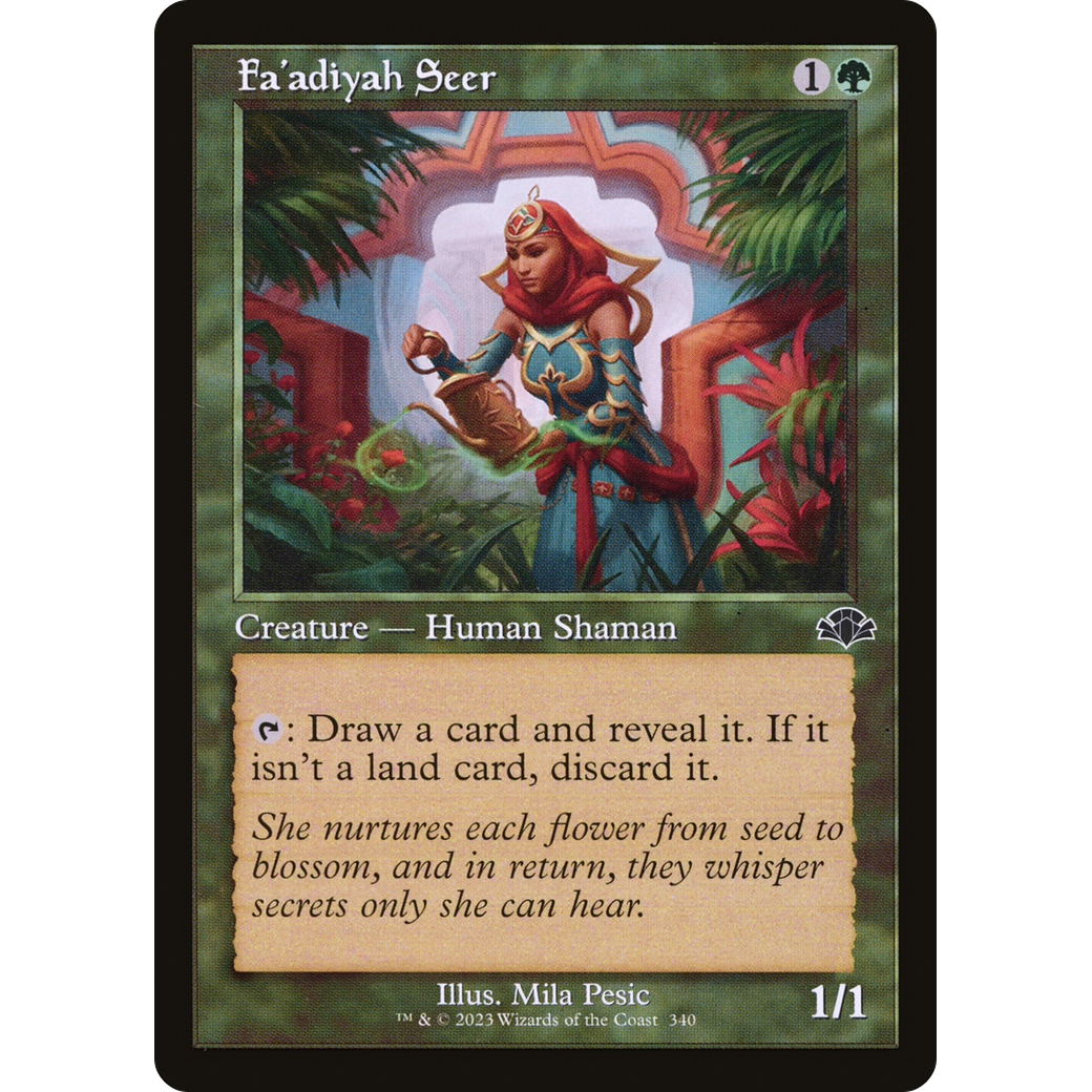 Fa'adiyah Seer (Retro Frame) (DMR-340) - Dominaria Remastered