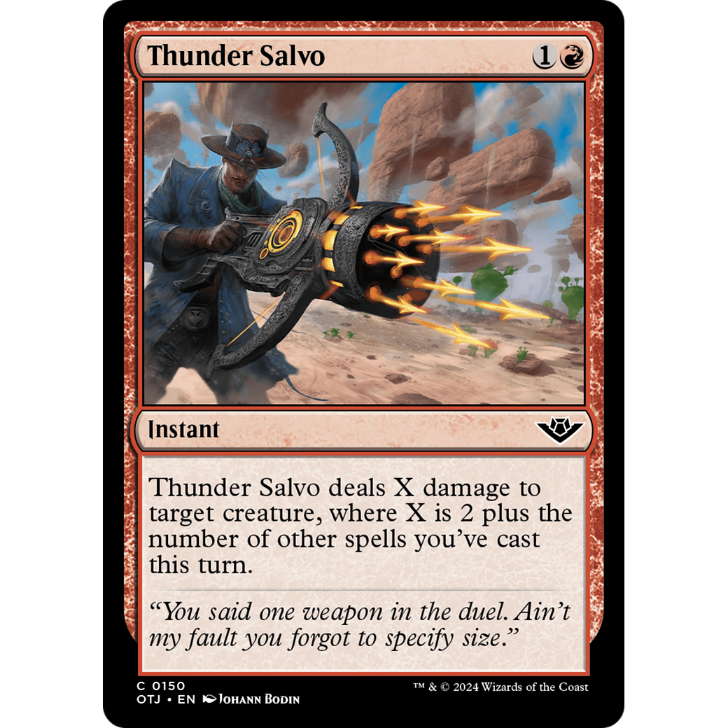 Thunder Salvo (OTJ-150) - Outlaws of Thunder Junction Foil