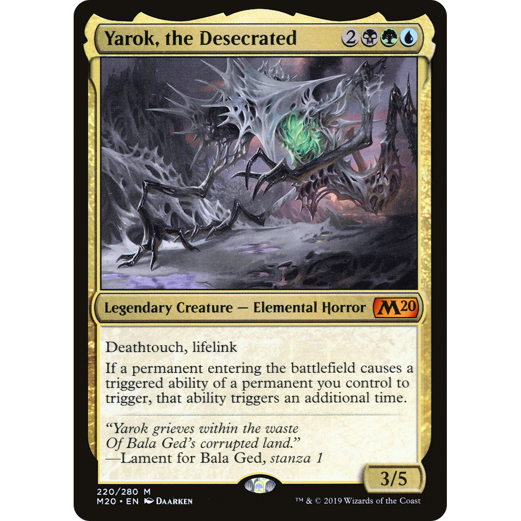 Yarok, the Desecrated (M20-220) - Core Set 2020