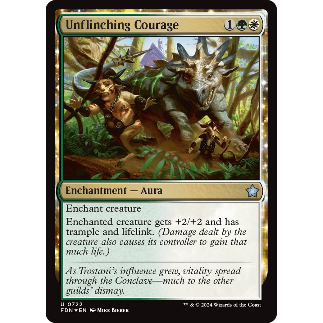 Unflinching Courage (FDN-722) - Foundations Foil
