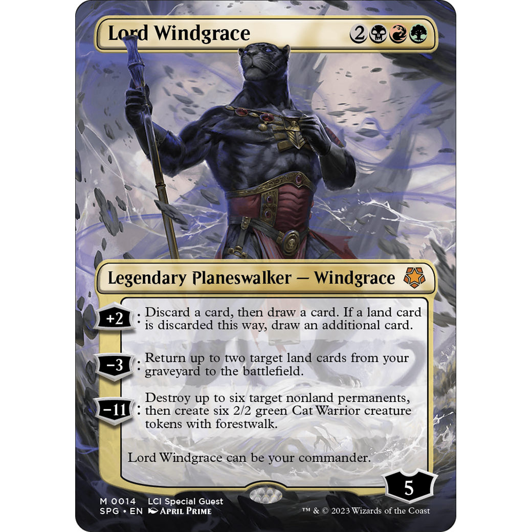 Lord Windgrace (Borderless) (SPG-014) - Special Guests (Borderless) Foil