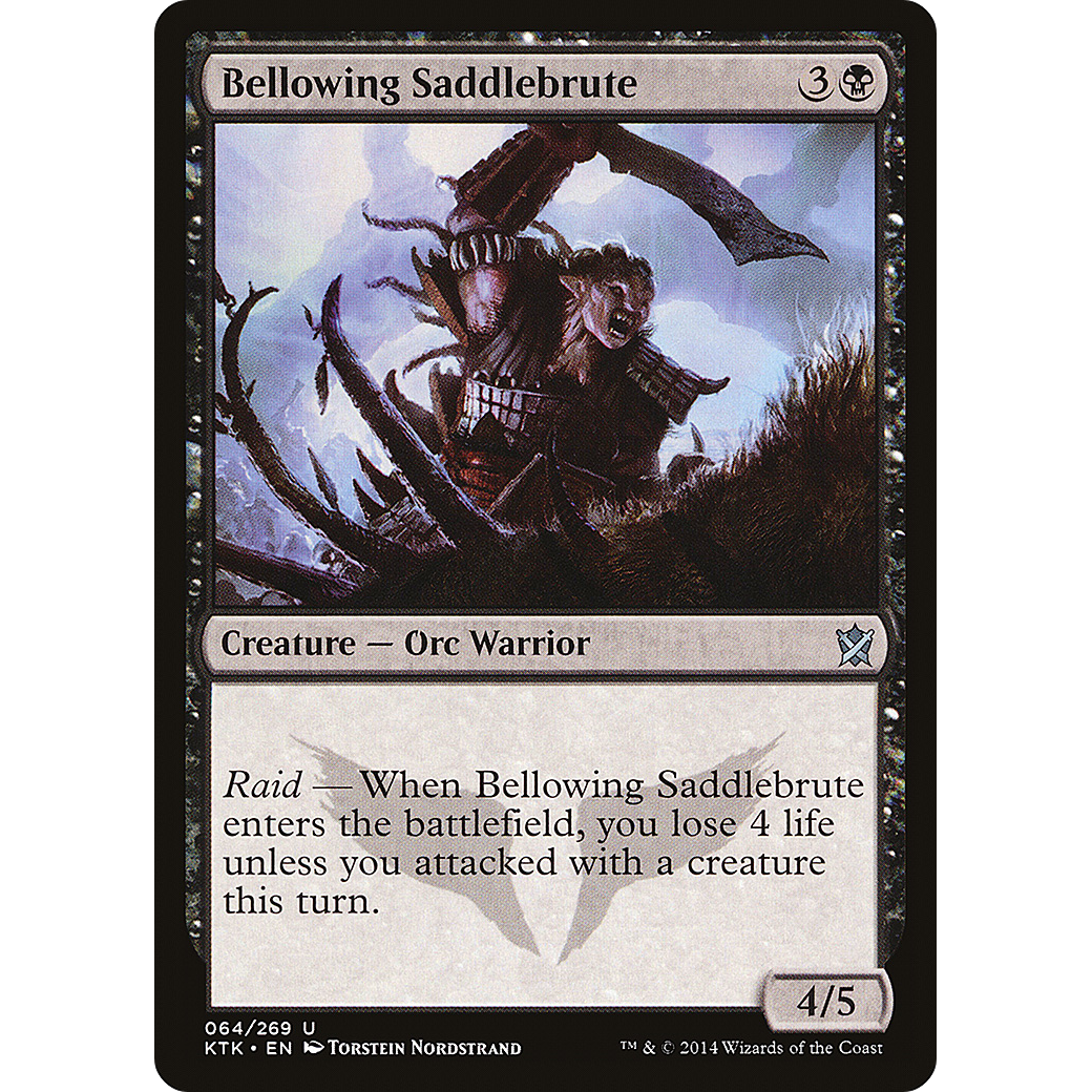 Bellowing Saddlebrute (KTK-064) - Khans of Tarkir Foil