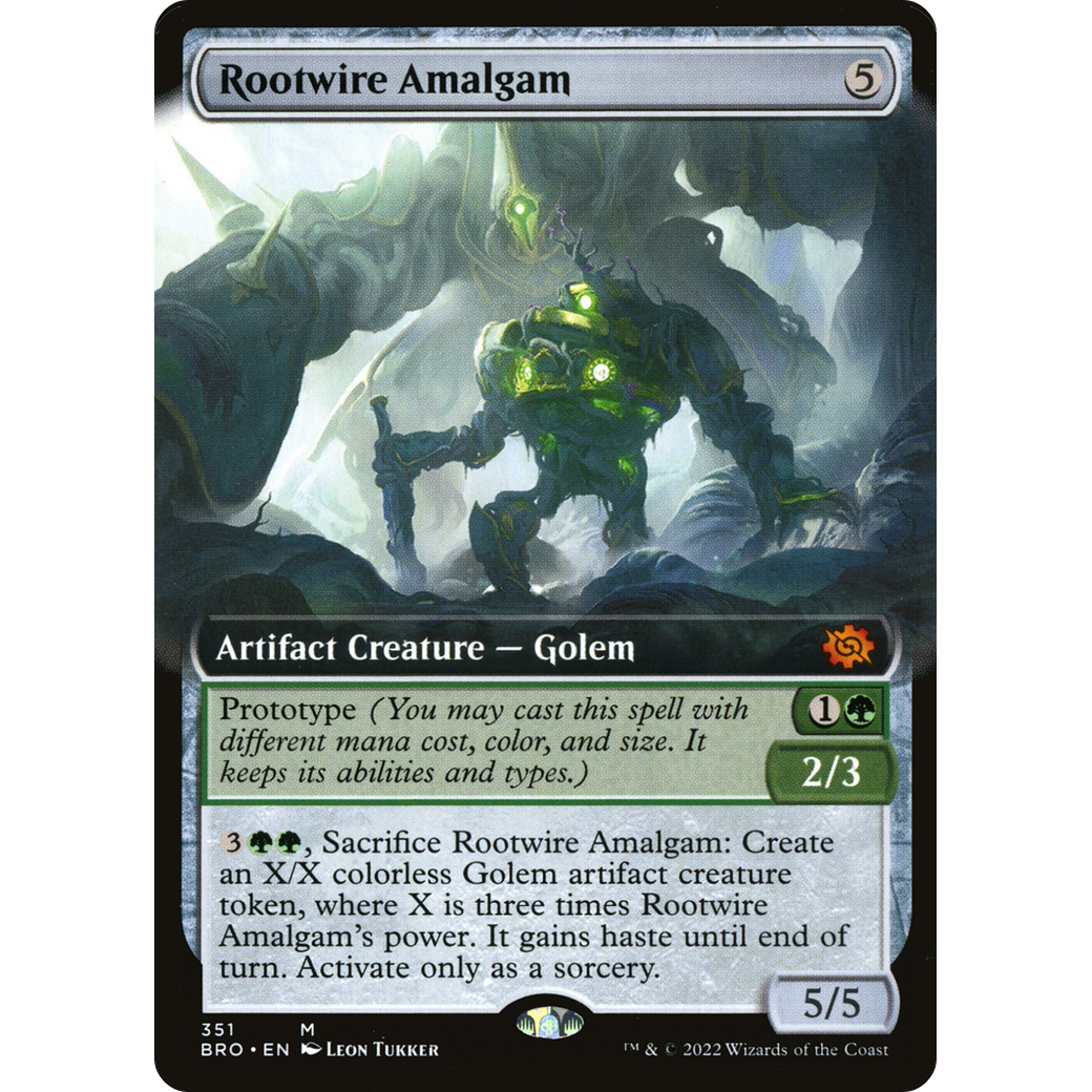 Rootwire Amalgam (Extended Art) (BRO-351) - The Brothers' War: (Extended Art) Foil