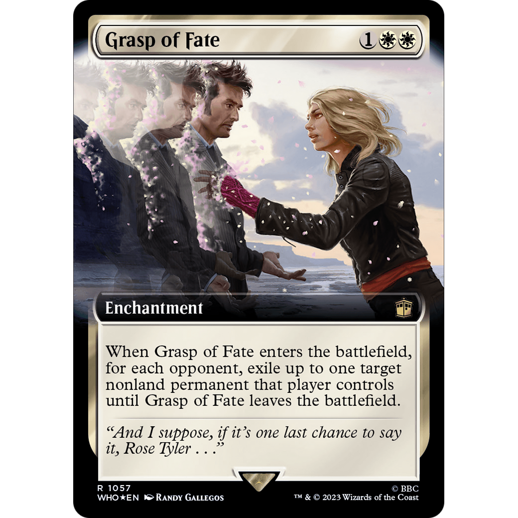 Grasp of Fate (Extended Art) (Surge Foil) (WHO-1057) - Doctor Who: (Extended Art) Foil