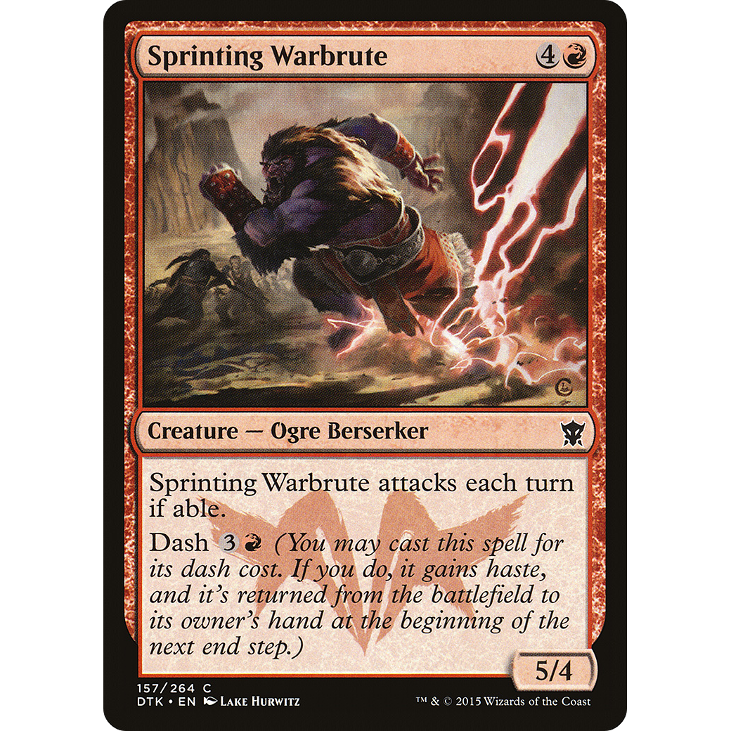 Sprinting Warbrute (DTK-157) - Dragons of Tarkir Foil