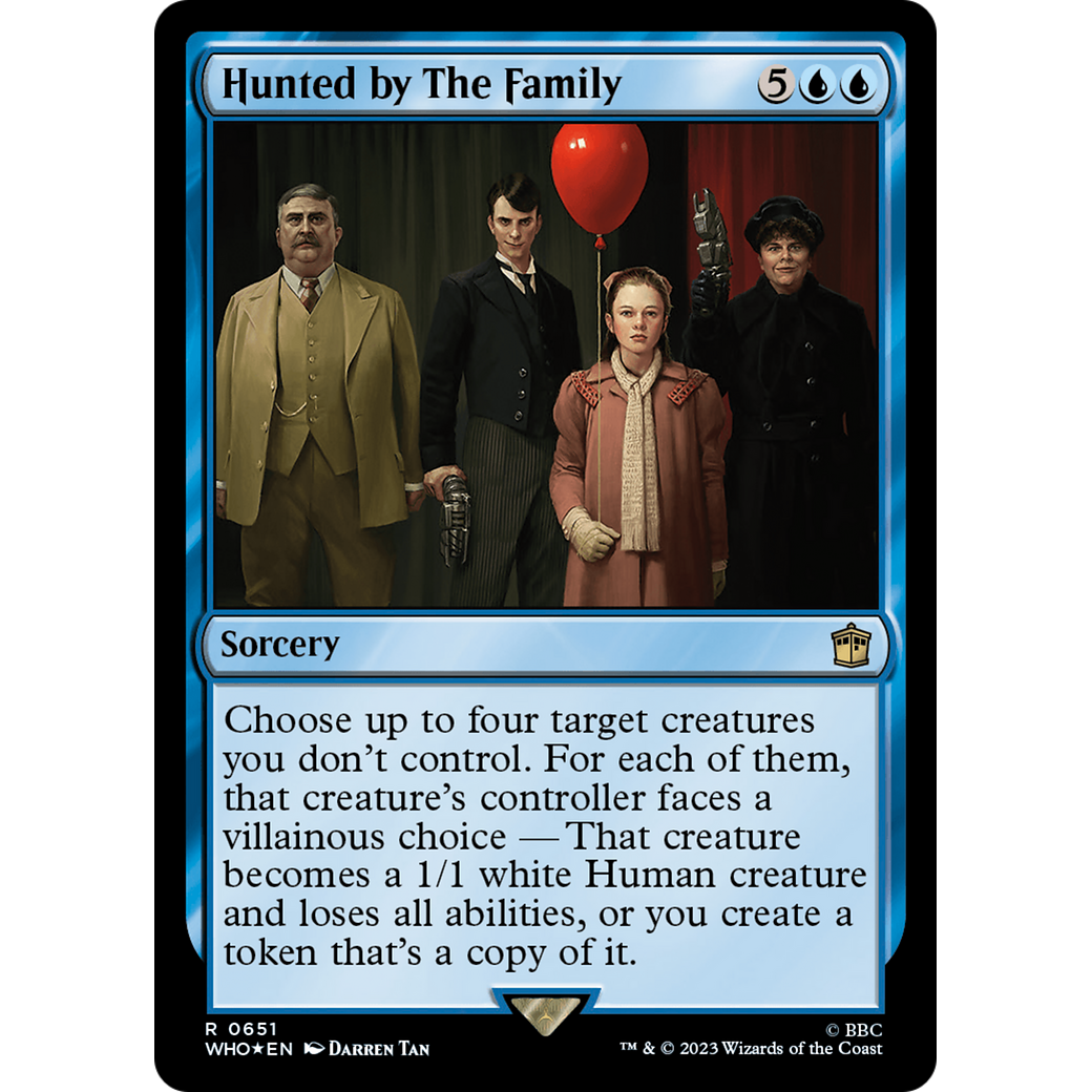 Hunted by The Family (Surge Foil) (WHO-651) - Doctor Who Foil