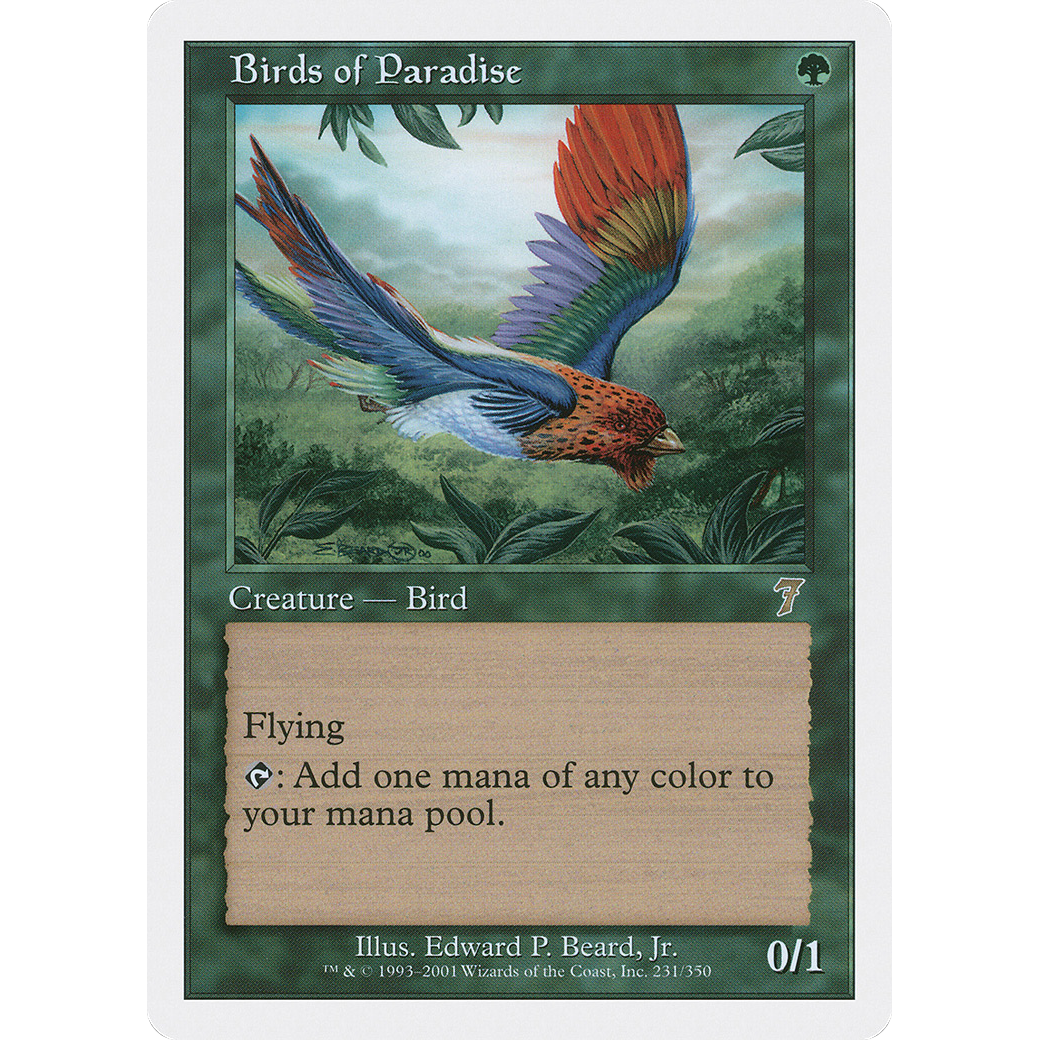 Birds of Paradise (7ED-231) - 7th Edition Foil