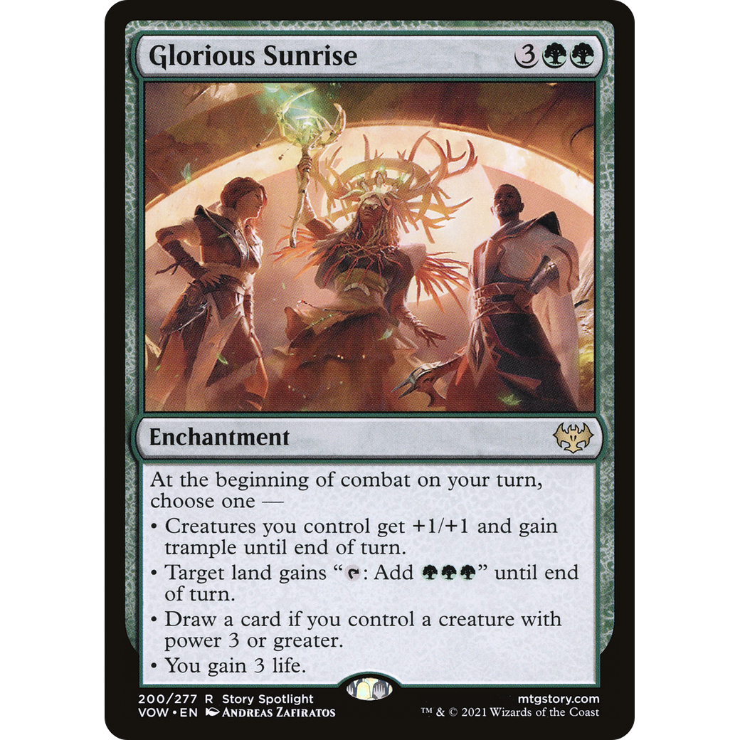 Glorious Sunrise (VOW-200) - Innistrad: Crimson Vow