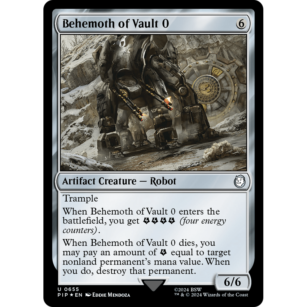 Behemoth of Vault 0 (PIP-655) - Fallout Foil