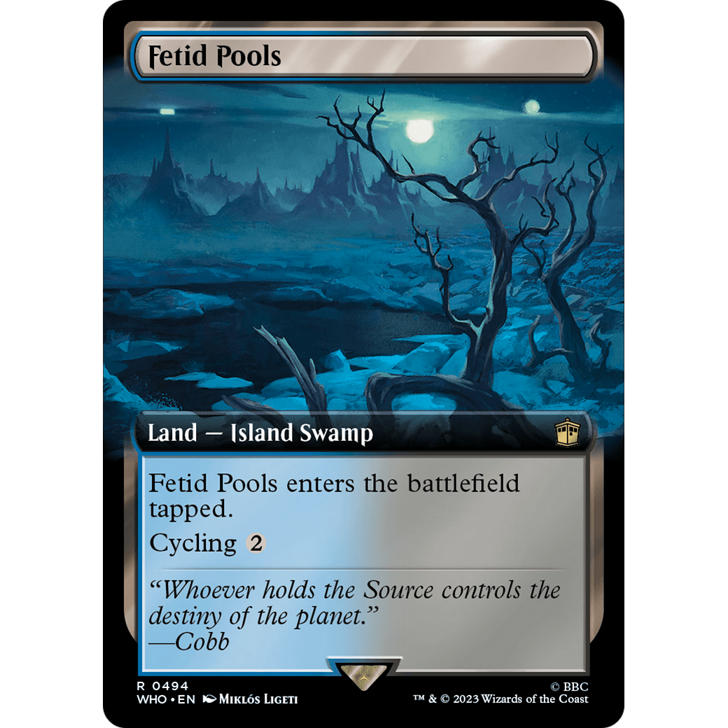 Fetid Pools (Extended Art) (WHO-494) - Doctor Who: (Extended Art) Foil
