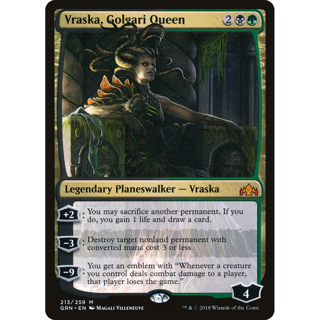 Vraska, Golgari Queen (GRN-213) - Guilds of Ravnica Foil