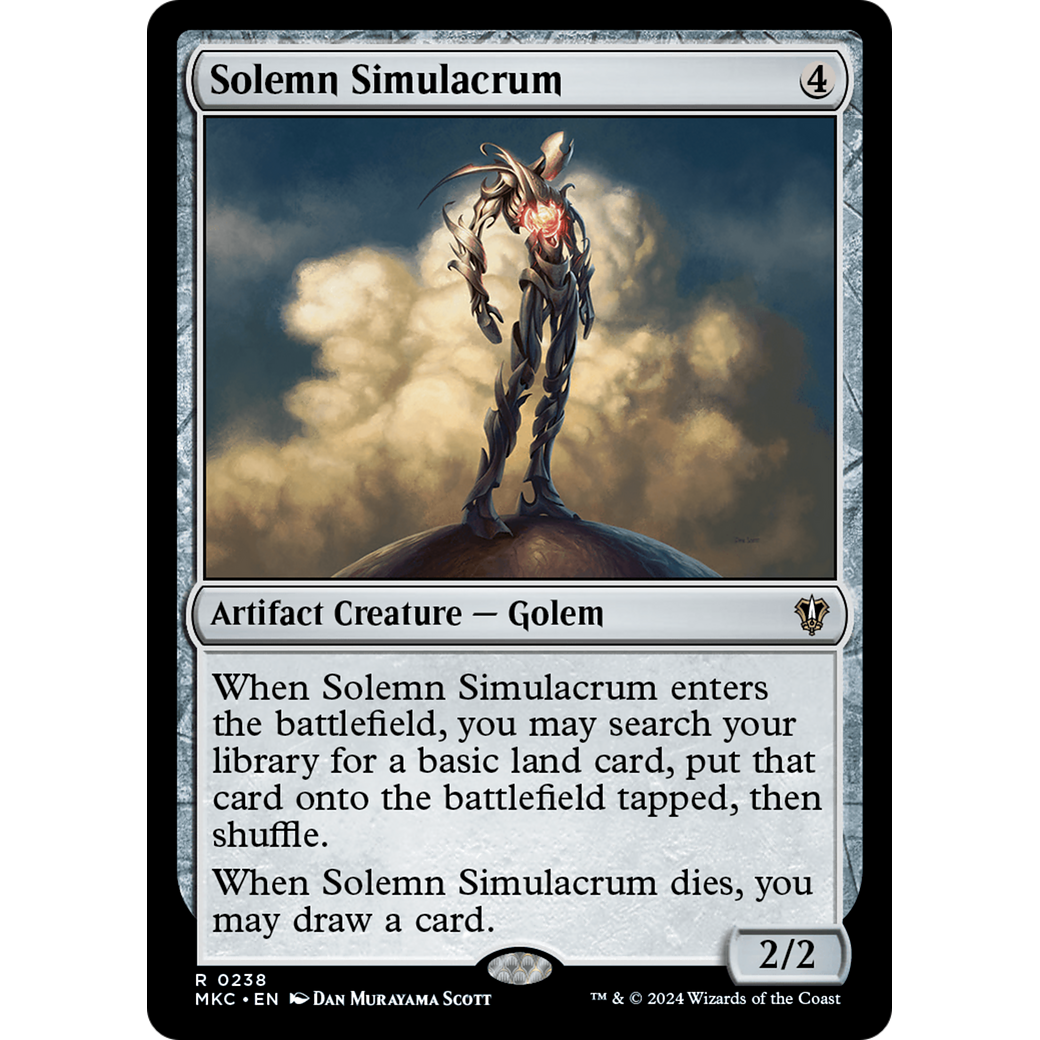 Solemn Simulacrum (MKC-238) - Murders at Karlov Manor Commander