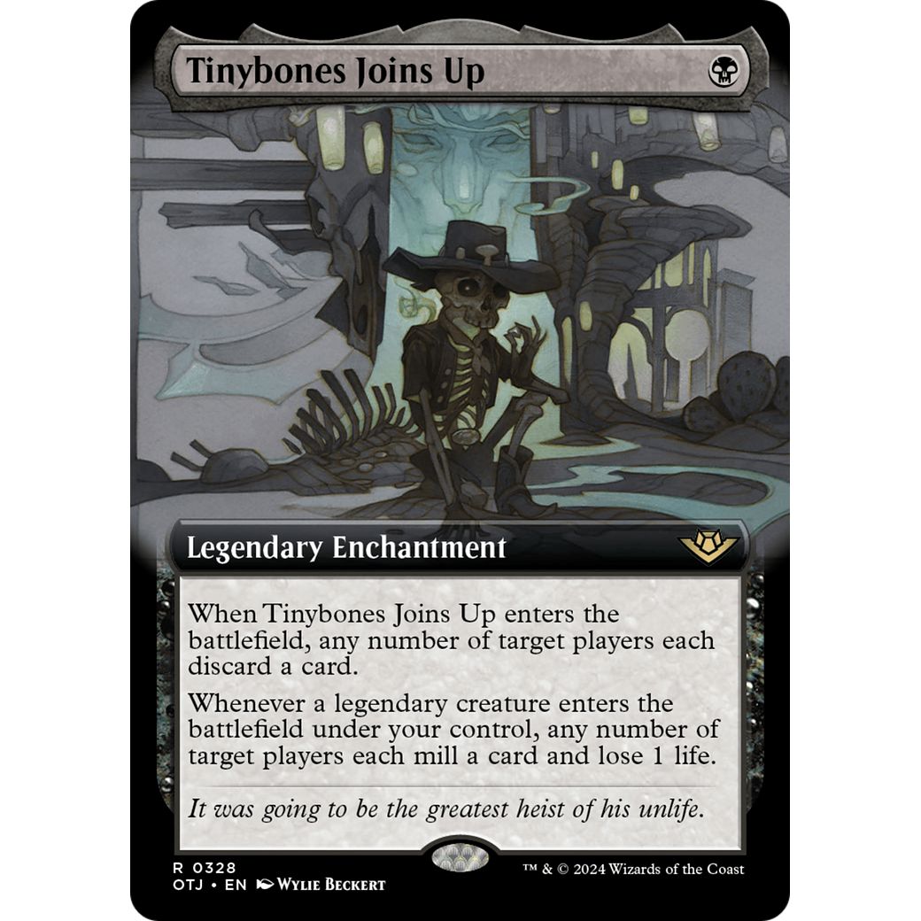 Tinybones Joins Up (OTJ-328) - Outlaws of Thunder Junction: (Extended Art) Foil