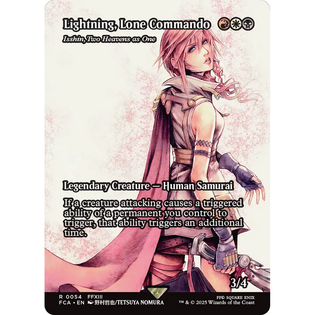 Lightning, Lone Commando - Isshin, Two Heavens as One (Showcase) (FCA-054) - FINAL FANTASY: Through the Ages / Lightning, Lone Commando (Borderless)
