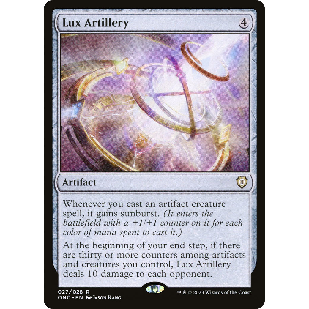Lux Artillery (ONC-027) - Phyrexia: All Will Be One Commander Foil