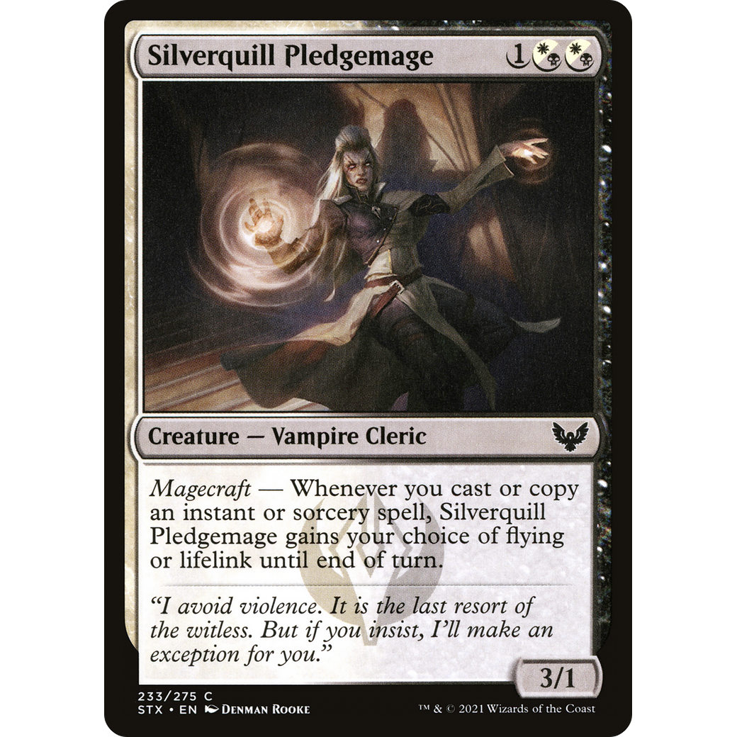 Silverquill Pledgemage (STX-233) - Strixhaven: School of Mages Foil